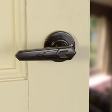 No. 6606 Mottled Brown real Bakelite Embossed Deco handle on round rose. Also available in Black